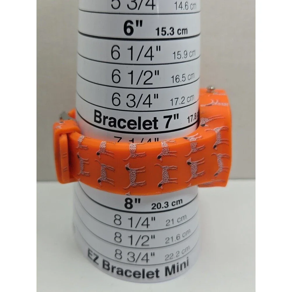 Flex Animal Rescue 2 Dog Dayz Orange Dalmatian Silicone Quartz Watch New Battery